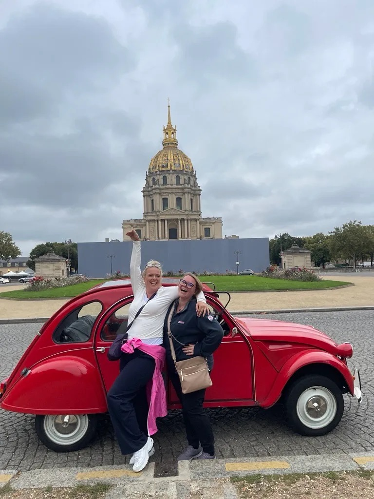Donna and her daughter Taunya in Paris